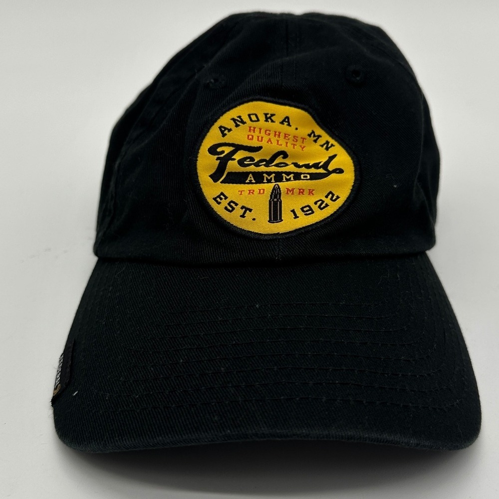 Federal Hats Trucker Cap Mens OSFA Black Casual Embroidered Adjustable Outdoor